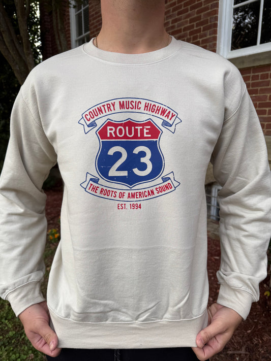 US 23 Country Music Highway Crewneck